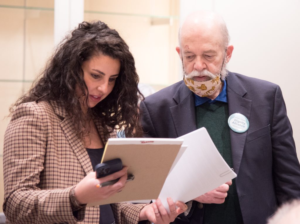 Kay Schoucair (BCIL) ,Dr. Lachlan Forrow (DignityMA)