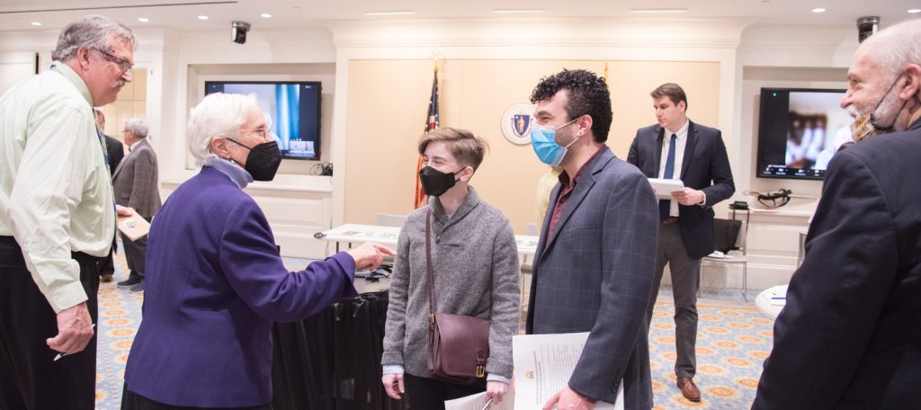Paul Lanzikos, Sen. Pat Jehlen, Emma Gelbard (DPC),  Harry Weissman ,Dr. Lachlan Forrow