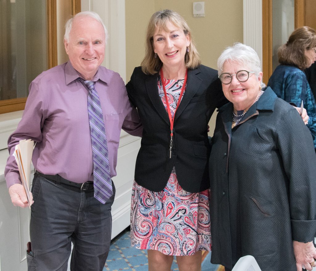 Charlie Fiske (Arc of MA), Barbara L'Italien (DLC) and Rep. Kay Khan
