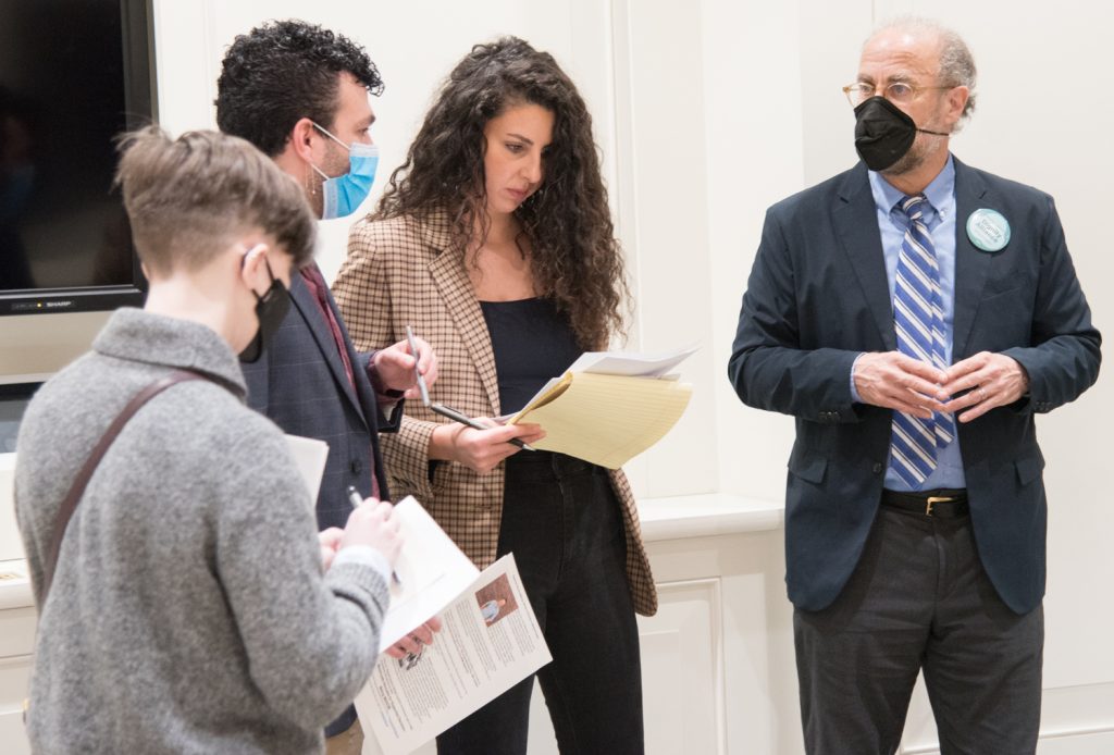 Emma Gelbard (DPC), Harry Weissman (DPC), Kay Schoucair (BCIL), Rick Glassman (DLC)