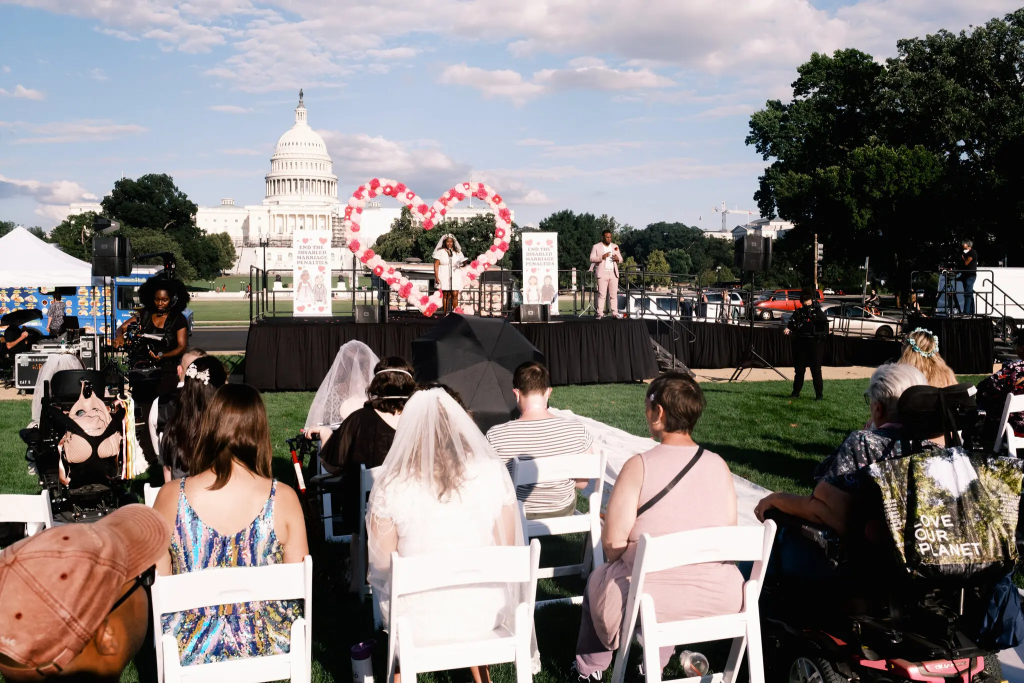 Commitment Ceremony in Washington, D.C., U.S. Capital in background
